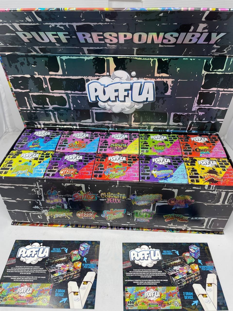 puff-la-2g-thc-carts.jpg PUFF LA 2 gram disposable vapes THC Cart - Image 1
